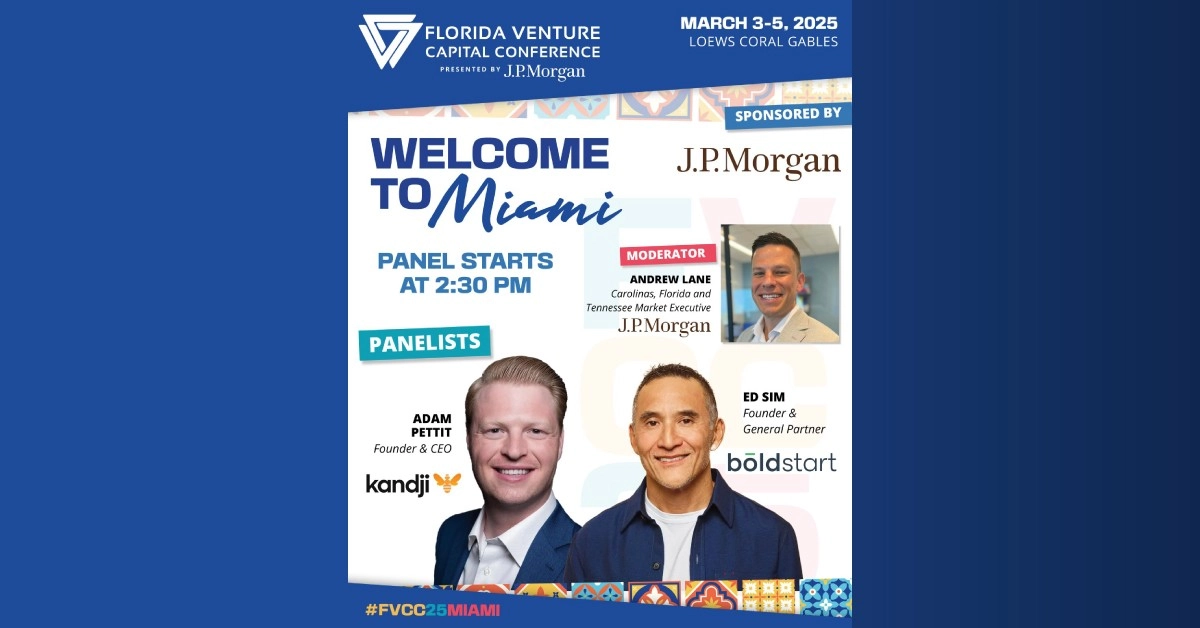 " Miami’s rise as a tech hub at FVCC 2025’s - insights on venture capital, inception investing, and AI from Ed Sim, and Adam Pettit."