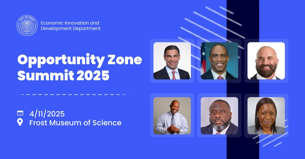 Join us at the Opportunity Zone Summit to explore new development strategies in Miami on April 11 at the Frost Museum.